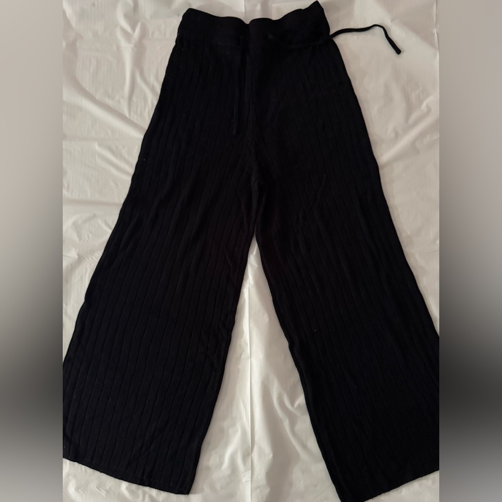 Black Wide-Leg Pants